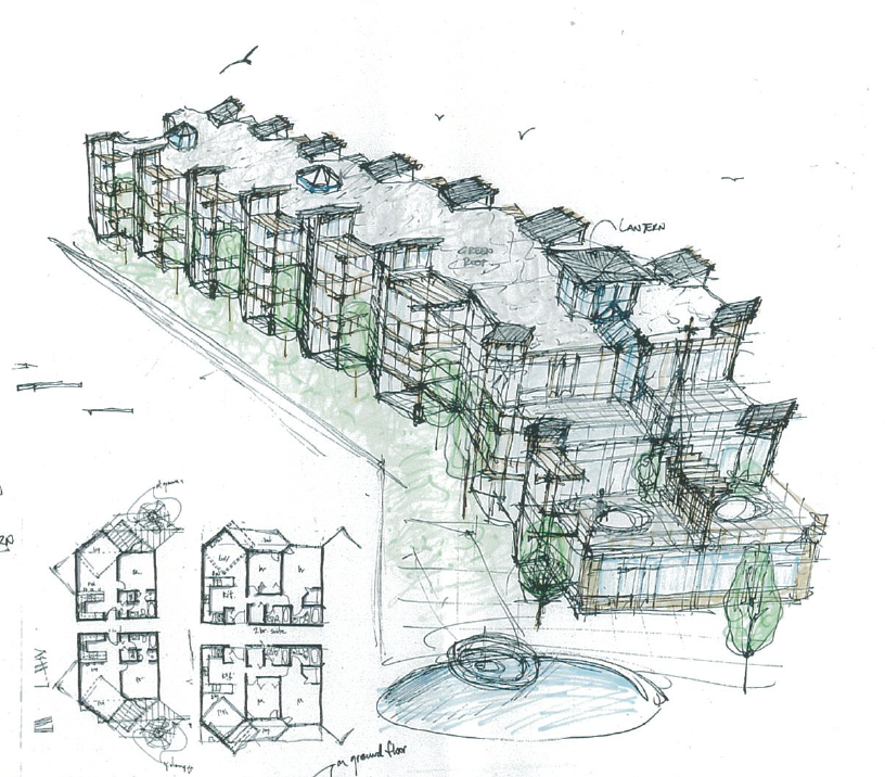 Hand Sketches of the Comox Building Project